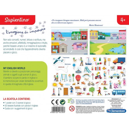 CLEMENTONI MY ENGLISH WORLD GIOCO  EDUCATIVO SAPIENTINO 