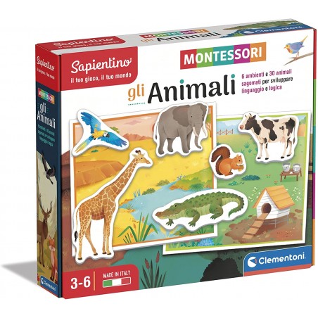 SAPIENTINO MONTESSORI GLI ANIMALI CLEMENTONI
