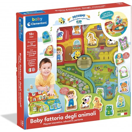 CLEMENTONI BABY FATTORIA DEGLI ANIMALI PARLANTE GIOCO INTERATTIVO EDUCATIVO