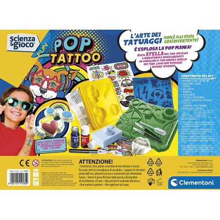 POP TATTOO CLEMENTONI SCIENZA E GIOCO 