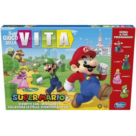IL GIOCO DELLA VITA SUPERMARIO EDITION GIOCO DA TAVOLO HASBRO GAMING