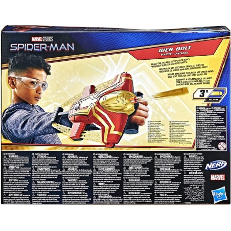 SPIDERMAN NERF WEB BOLT BLASTER HASBRO 