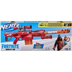 NERF FORTNITE HEAVY SR FUCILE CON LUNGA  GETTATA 6 DARDI MEGA HASBRO F0929