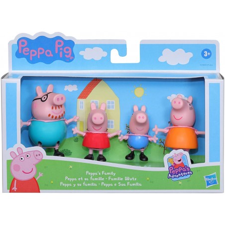 LA FAMIGLIA DI PEPPA PIG CONFEZIONE CON  4 PERSONAGGI HASBRO