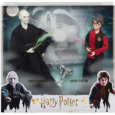 CONFEZIONE 2 PERSONAGGI HARRY POTTER E VOLDEMORT MATTEL