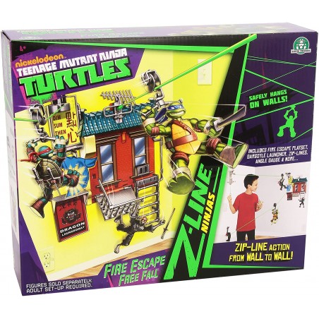 TURTLES PLAYSET FIRE ESCAPE FREE FALL 