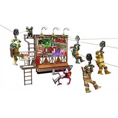 TURTLEES PLAYSET ZIP-LINE ACTION  