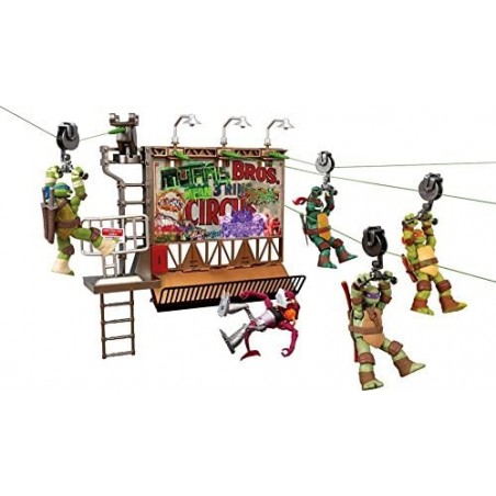 TURTLEES PLAYSET ZIP-LINE ACTION  
