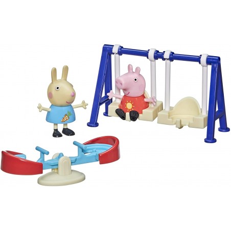 IL PARCO GIOCHI DI PEPPA PIG HASBRO CON  2 PERSONAGGI E 2 ACCESSORI