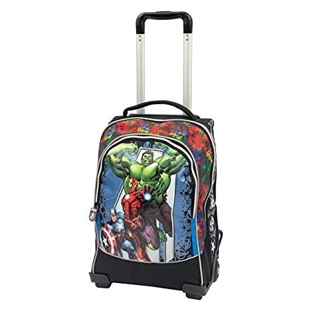 ZAINO TROLLEY 2 RUOTE MARVEL AVENGERS  CON SCHIENALE E SPALLACCI IMBOTTITI