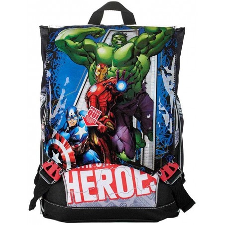 ZAINO SCUOLA ESTENSIBILE MARVEL   AVENGERS CON SPALLACCI IMBOTTITI 