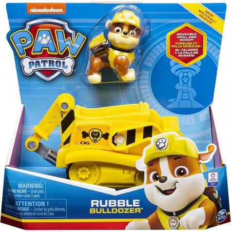 PAW PATROL BULLDOZER RUBBLE SPIN MASTER 