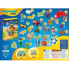 PLAYMOBIL 70259 CALENDARIO DELL'AVVENTO  1.2.3. PRESEPE DI NATALE 26 PEZZI 