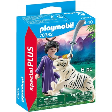 PLAYMOBIL 70382 GUERRIERA NINJA CON  TIGRE
