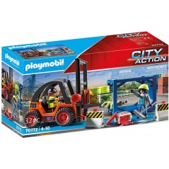 PLAYMOBIL 70772 CITY ACTION CARRELLO ELEVATORE CON CARICO