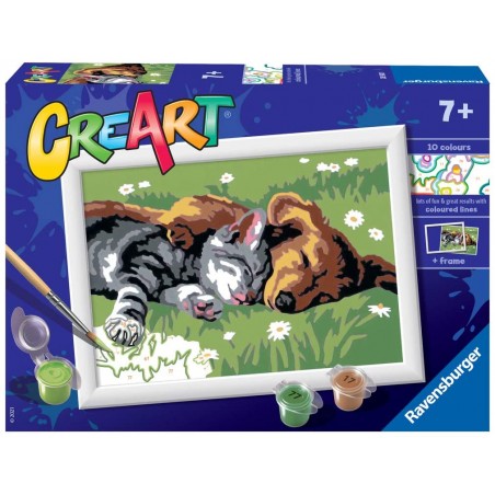 CREART CANE E GATTO DOLCE SONNO RAVENSBURGER
