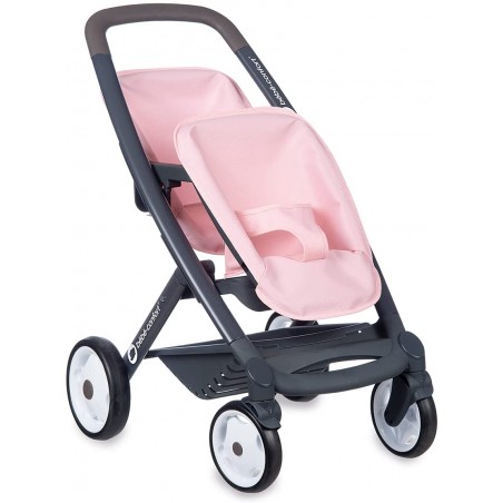 SMOBY BEBE' CONFORT PASSEGGINO GEMELLARE COLORE ROSA