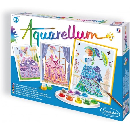 ACQUARELLUM SET DA COLORARE CON ACQUEREL LI TEMA MARIA ANTONIETTA 
