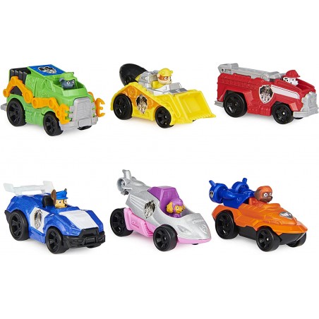 PAW PATROL THE MOVIE VEHICLES CONFEZIONE CON 6 VEICOLI IN METALLO SPIN MASTER