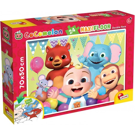 COCOMELON DF MAXIFLOOR DOUBLE-FACE  24 PEZZI MAXI LISCIANI