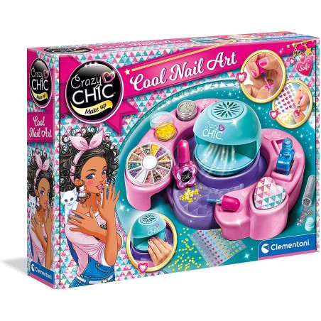 CRAZY CHIC COOL NAIL ART SET UNGHIE  BAMBINA CLEMENTONI