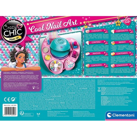 CRAZY CHIC COOL NAIL ART SET UNGHIE  BAMBINA CLEMENTONI