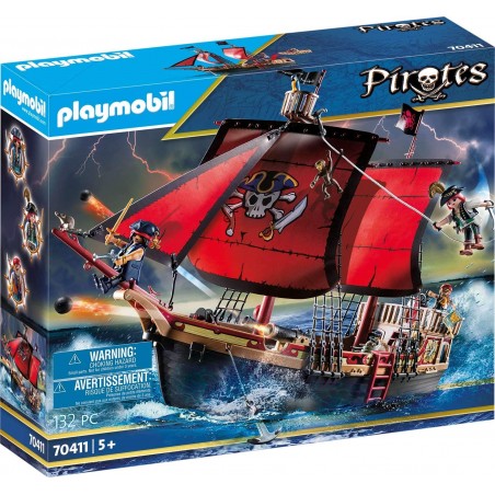 PLAYMOBIL 70411 PIRATES GALEONE DEI  PIRATI PEZZI 132