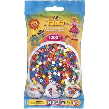 HAMA BUSTINA 1000 PEZZI COLORI ASSORTITI 