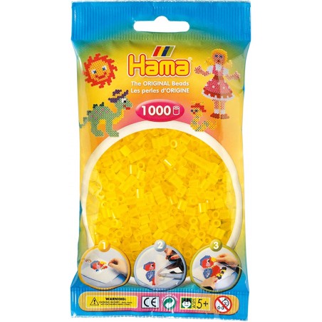 HAMA BUSTINA 1000 PEZZI GIALLO TRASPAREN TE