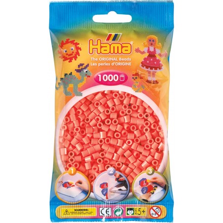 HAMA BUSTINA 1000 PEZZI ROSSO PASTELLO 