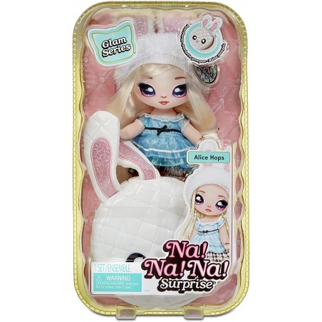NA NA NA SURPRISE GLAM SERIES ALICE HOPS BAMBOLA E BORSETTA MGA