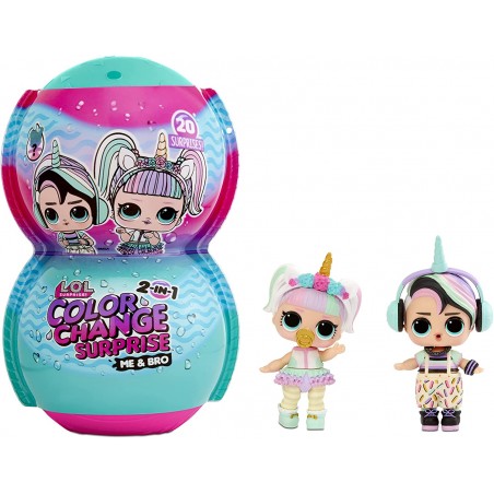 LOL COLOR CHANGE MY AND MY BRO SURPRISE 2 IN 1 20 SORPESE MGA