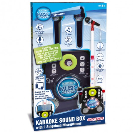 KAROKE SOUND BOX CON 2 MICROFONI  BONTEMPI