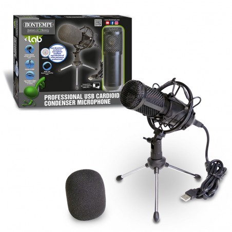 MICROFONO PROFESSIONALE A CONDENSATORE BONTEMPI 41-8020