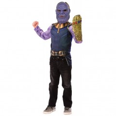 COSTUME THANOS INFINITY GAUNTLET & MASK  TAGLIA 4-6 ANNI