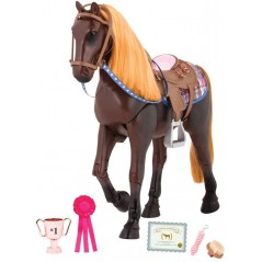 CAVALLO PUROSANGUE SNODABILE 51 CM COLORE MARRONE OUR GENERATION