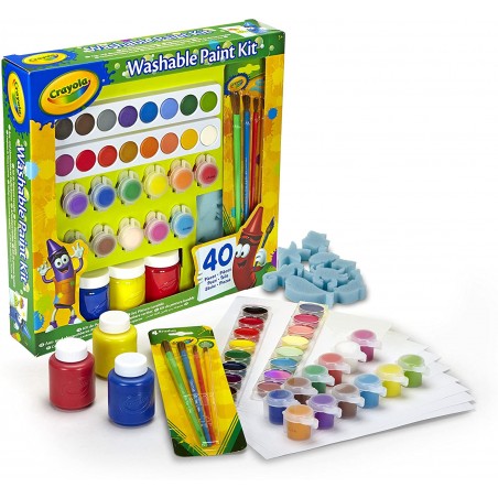 CRAYOLA SET PITTURA LAVABILE 40 PEZZI  