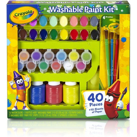 CRAYOLA SET PITTURA LAVABILE 40 PEZZI  