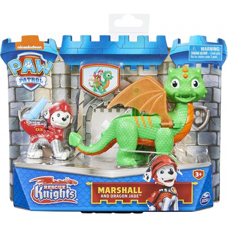 PAW PATROL RESCUE KNIGHT MARSHALL E  DRAGO DI GIADA