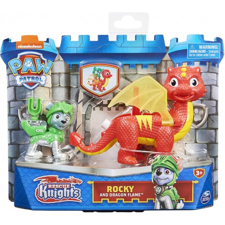 PAW PATROL RESCUE KNIGHTS ROCKY E DRAGO SPIN MASTER