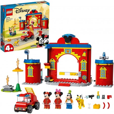 LEGO 10776 DISNEY MICKEY AND FRIENDS AUTOPOMPA E CASERMA DI TOPOLINO E AMICI