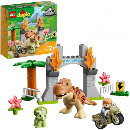 LEGO 10939 DUPLO JURASSIC WORLD FUGA DEL T.REX E DEL TRICERATOPO