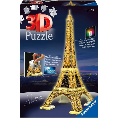 PUZZLE 3D TORRE EIFFEL LUMINOSA 12579 