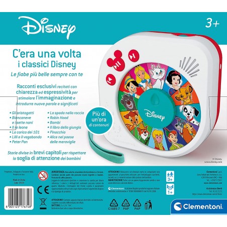 C'ERA UNA VOLTA I CLASSICI DISNEY RACCONTA STORIE PER BAMBINI CLEMENTONI 