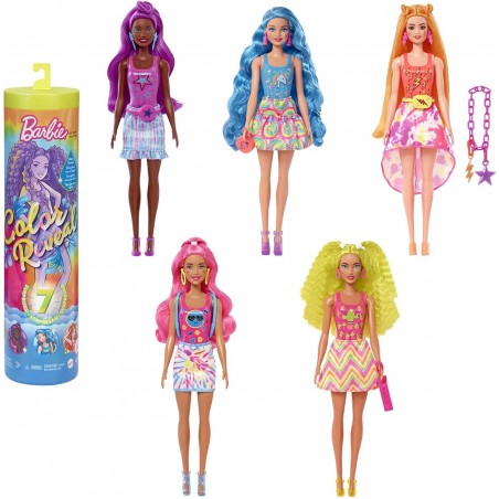 MATTEL BARBIE COLOR REVEAL SERIE FLUO TIE DYE HCC67