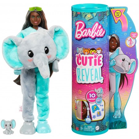 BARBIE CUTIE REVEAL ELEFANTE GIUNGLA  MATTEL