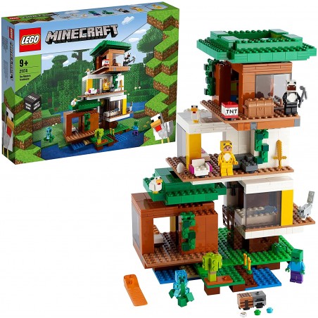 LEGO 21174 MINECRAF LA CASA SULL'ALBERO  MODERNA PEZZI 909