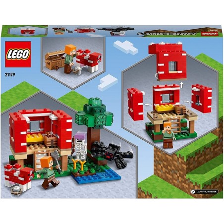 LEGO MINECRAFT 21179 LA CASA DEI FUNGHI 
