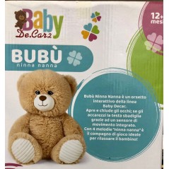 BUBU' NINNA NANNA ORSETTO PELUCHE  INTERATTIVO CM 40 DE.CAR2