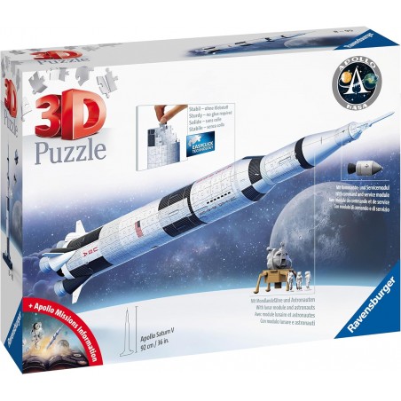 PUZZLE 3D APOLLO SATUR V RAZZO SPAZIALE RAVENSBURGER